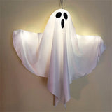 Halloween LED Glow Ghost Lights for Home Indoor Outdoor Hanging Decoration Haunted House Horror Props Bar Supplies 2024 New