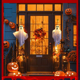 2024 LED Glow Ghost Party Halloween Decoration for Home Indoor Outdoor Haunted House Bar Hanging Horror Props with Lights