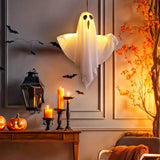 Halloween LED Glow Ghost Lights for Home Indoor Outdoor Hanging Decoration Haunted House Horror Props Bar Supplies 2024 New