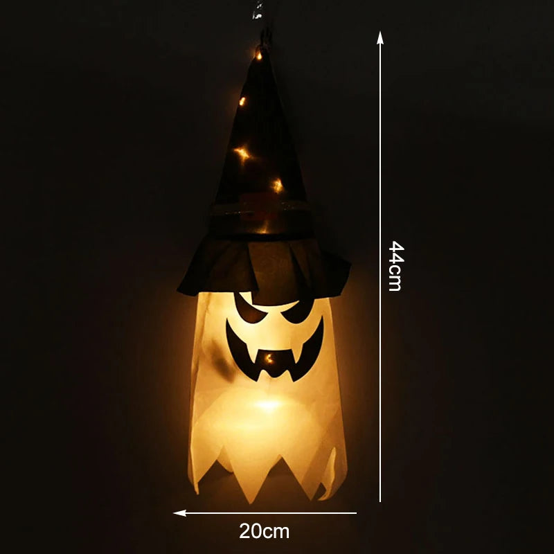 Halloween LED Light Hanging Ghost For Halloween Party Home Outdoor Indoor Decoration Large Glowing Spooky Lamp Horror Props 2024