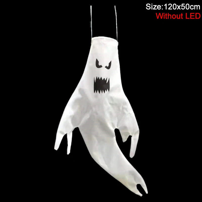 Halloween LED Light Hanging Ghost For Halloween Party Home Outdoor Indoor Decoration Large Glowing Spooky Lamp Horror Props 2024