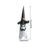 LED Halloween Flashing Light Ghost Festival Dress Up Glowing Wizard Hat Lamp Decor Hanging Lantern 2024 Halloween Decoration