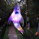 Halloween LED Light Hanging Ghost For Halloween Party Home Outdoor Indoor Decoration Large Glowing Spooky Lamp Horror Props 2024